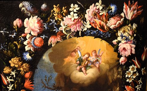 Maria Maddalena in una Ghirlanda di fiori